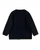 Asymmetric Buttoned Pockets Split-Joint Long Sleeves Loose Round-Neck Woolen Coat