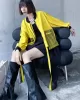 Stylish Split-Joint With Pocket Mesh Buttoned Stand Collar Long Sleeves Jacket Outwear