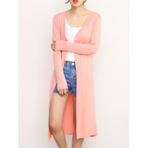 Casual Loose Long Sleeves Solid Color Outerwear