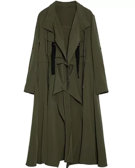 Light Loose Solid Trench Coat