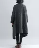 Thicken Gray Long Sleeve Coat Outerwear