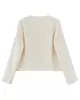 Original Creation Long Sleeves Loose Buttoned Solid Color Round-Neck Outerwear