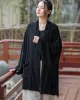 Casual Loose Batwing Sleeves Solid Color Outerwear