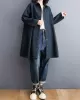 Split-Joint Long Sleeves Loose Lapel Outerwear