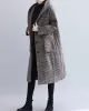 Loose Plaid Woolen Hood Coat