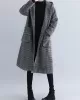 Loose Plaid Woolen Hood Coat