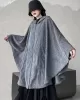 Casual Batwing Sleeves Loose Zipper Jackets Outerwear