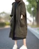 Original Solid Hooded Long Sleeve Outerwear&Coat