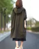 Original Solid Hooded Long Sleeve Outerwear&Coat