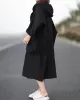 Original Solid Hooded Long Sleeve Outerwear&Coat