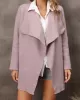 Solid Color Batwing Sleeves Long Sleeves Lapel Outerwear