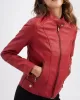 Buttoned Pockets Zipper Long Sleeves Plus Size Stand Collar Outerwear Jackets