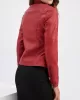 Buttoned Pockets Zipper Long Sleeves Plus Size Stand Collar Outerwear Jackets