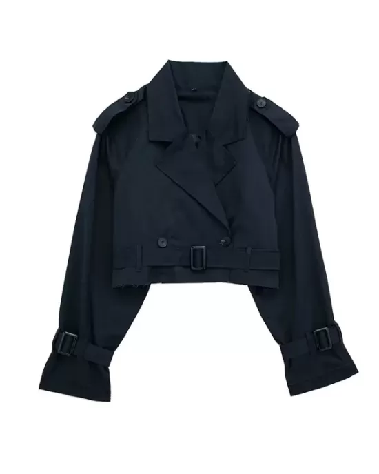 Split-Joint Long Sleeves Loose Lapel Jackets