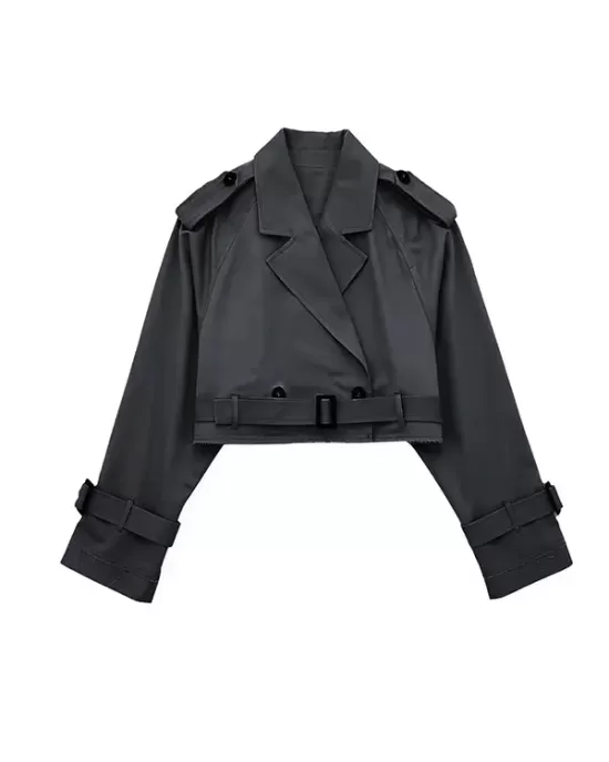 Split-Joint Long Sleeves Loose Lapel Jackets