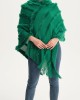 Hooded Keep Warm Solid Color Tasseled Shawl&Cloak Cape