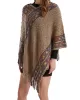 Asymmetric Tasseled Loose V-Neck Shawl&Cloak Cape