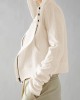 Buttoned Pockets Split-Joint Zipper Hooded Long Sleeves Hooded Outerwear