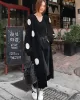 Loose Polka-dot Printed Long Cover-up