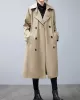 Loose Buttoned Notched Collar Trench Coat