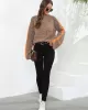 Casual Long Sleeves Loose Contrast Color Half Turtleneck Sweater Tops