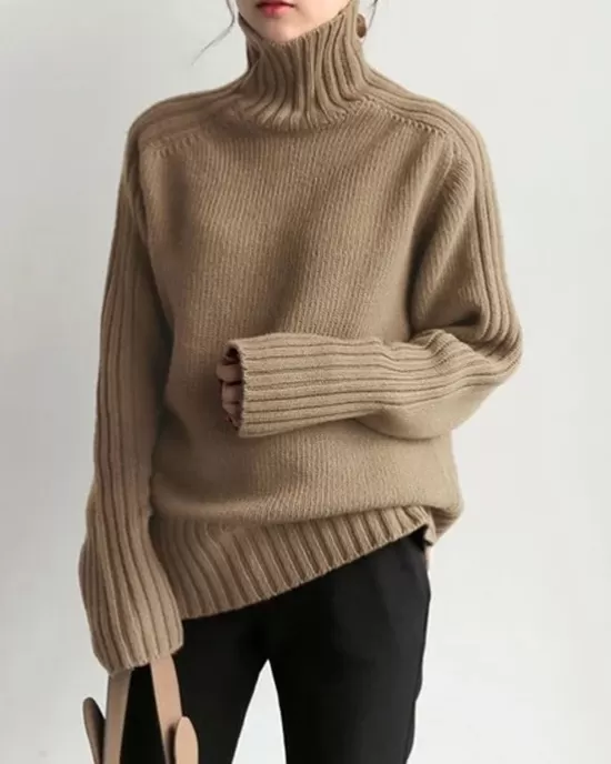 Simple Turtleneck Sweater