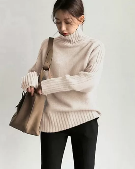 Simple Turtleneck Sweater