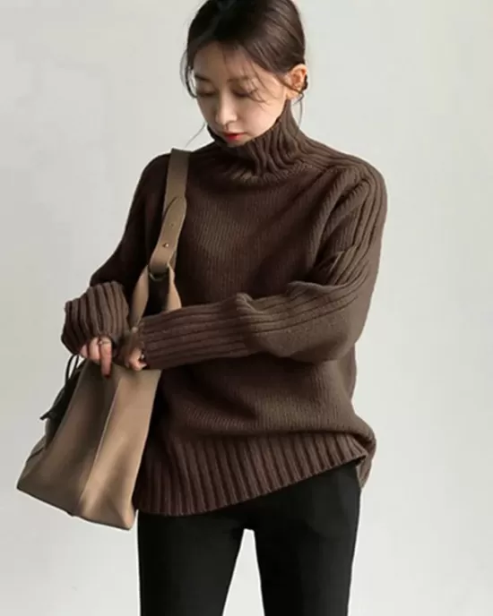 Simple Turtleneck Sweater