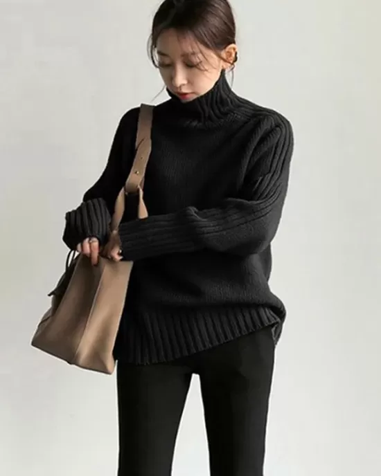 Simple Turtleneck Sweater