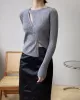 Fashion Asymmetric Solid Color Round-Neck Sweater Top