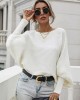 Casual Loose 6 Colors Off-The-Shoulder Long Sleeves Sweater Top