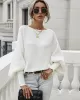 Casual Loose 6 Colors Off-The-Shoulder Long Sleeves Sweater Top