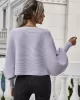 Casual Loose 6 Colors Off-The-Shoulder Long Sleeves Sweater Top