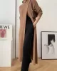 Original Loose Solid Color Split-Front Sweater Dress