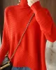 Original Irregular 7 Colors High-Neck Long Sleeves Sweater Top