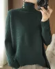 Original Irregular 7 Colors High-Neck Long Sleeves Sweater Top