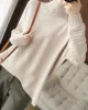 Original Irregular 7 Colors High-Neck Long Sleeves Sweater Top