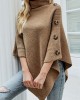 Casual 7 Colors High-Neck Sweater Cape