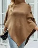 Casual 7 Colors High-Neck Sweater Cape