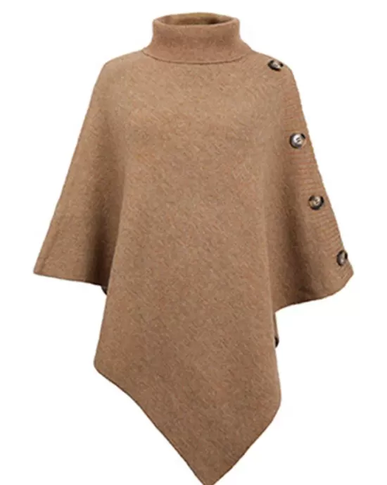 Casual 7 Colors High-Neck Sweater Cape