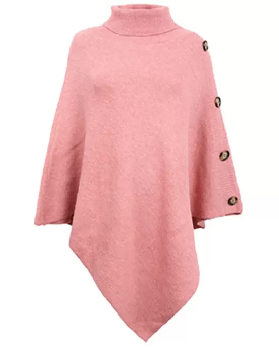 Casual 7 Colors High-Neck Sweater Cape