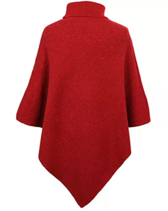 Casual 7 Colors High-Neck Sweater Cape