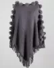 Original 6 Colors Tassels Embroidered Round-Neck Sweater Cape