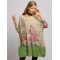 3 Colors New Vintage Batwing Sleeves Printed Sweater