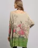 3 Colors New Vintage Batwing Sleeves Printed Sweater