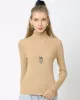 10 Colors Simple Knitting Solid Color High-Neck Pullover