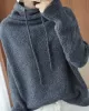 Casual Loose 3 Colors Hooded Long Sleeves Sweater Top