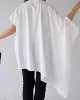 Solid Color Batwing Sleeves Half Sleeves Round-Neck T-Shirts Tops