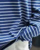 Striped Long Sleeves Round-neck T-Shirts Tops