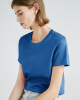 Simple Loose Short Sleeves Solid Color Round-Neck T-Shirts Tops